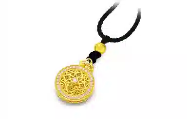 周大福 国韵传承系列寓意富贵满堂 足金 一口价 黄金项链 女款 赠专属礼盒