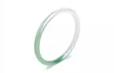 百利金 半山半水 复古民族风青山黛典雅精致沉稳大气汉服旗袍油青冰透美人镯 玉髓 玉石手镯 女款