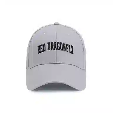 红蜻蜓 英文刺绣软顶 遮阳户外旅游游玩 棉 鸭舌帽 男女同款情侣款