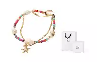 饰伴 海洋之星系列 为爱而生可调节 陶瓷 海螺 手链 男女同款情侣款