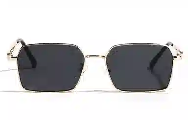 肯默 复古六边形 防紫外线墨镜 全边框遮阳 黄铜 方形 太阳眼镜 男女同款情侣款