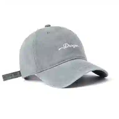 白卷 软顶休闲百搭街头水洗小字母刺绣 棉 棒球帽 男女同款情侣款