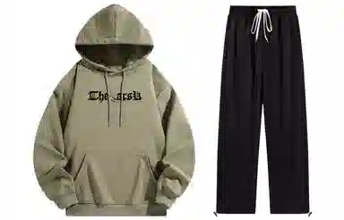 A.X.S.K Vintage Cross Rose Hoodie Set