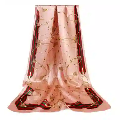 上海故事 青春素绉缎花漾郁金 桑蚕丝 丝巾 女款 礼盒装