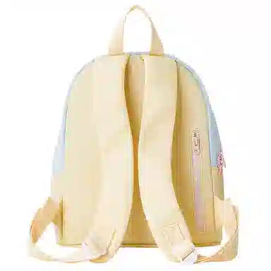 音魅 潮流个性百搭 织物 双肩包 女款 白色/黄色