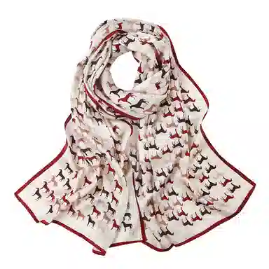 上海故事 青春素绉缎花漾郁金 桑蚕丝 丝巾 女款 礼盒装