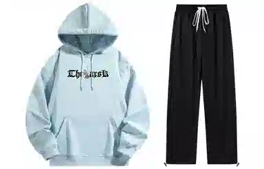 A.X.S.K Vintage Cross Rose Hoodie Set