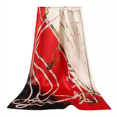 上海故事 青春素绉缎花漾郁金 桑蚕丝 丝巾 女款 礼盒装