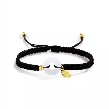 饰伴 转运平安扣国风复古平安扣小众设计手编绳如意手绳 琉璃 手链 男女同款情侣款