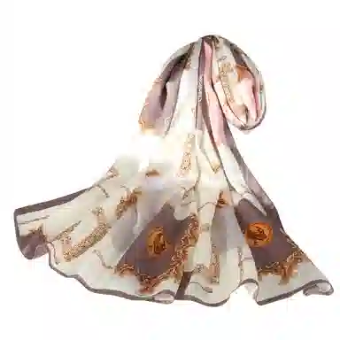 上海故事 青春素绉缎花漾郁金 桑蚕丝 丝巾 女款 礼盒装