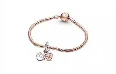 Pandora Two-Tone Rose Charm