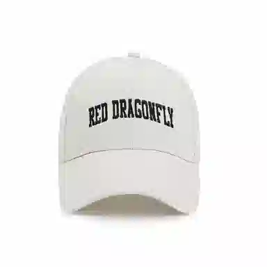 红蜻蜓 英文刺绣软顶 遮阳户外旅游游玩 棉 鸭舌帽 男女同款情侣款