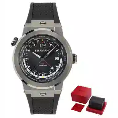 FERRAGAMOF-80 GMT WORLDTIME PU 43