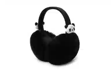 白卷 保暖卡通发光小熊 毛绒 耳罩 男女同款情侣款