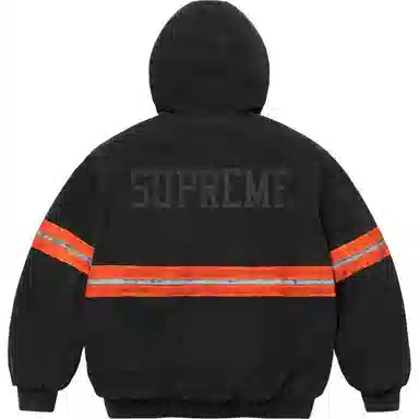 Supreme Reflective Stripe Hooded Work Jacket