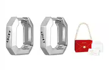 CAROMAY Lucky Diamond Earrings Silver