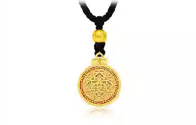 周大福 国韵传承系列寓意富贵满堂 足金 一口价 黄金项链 女款 赠专属礼盒