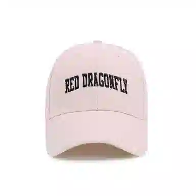红蜻蜓 英文刺绣软顶 遮阳户外旅游游玩 棉 鸭舌帽 男女同款情侣款