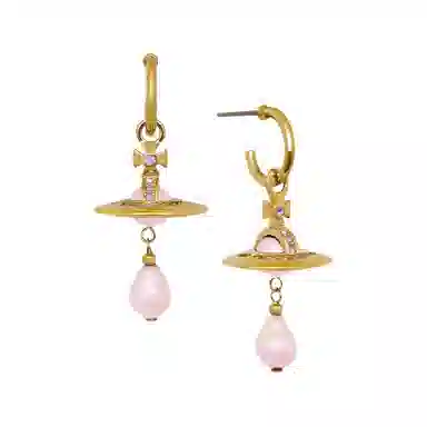 Vivienne Westwood Saturn Pearl Earrings