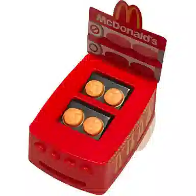 麦当劳 过家家系列 开心乐园儿童套餐 肉饼烧烤机 玩具 红色