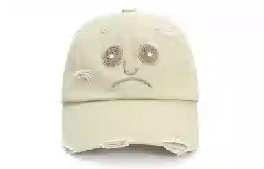 肯默 犹豫表情嘻哈潮流 棉 鸭舌帽 男女同款情侣款