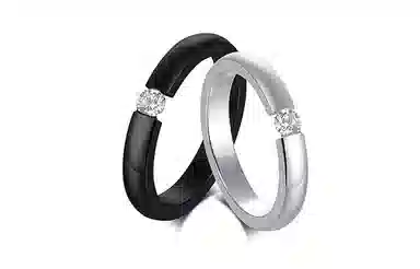 恋朵 情侣戒指一对价 时尚简约钛钢戒指情侣对戒指环男女  #闪耀银河# 情侣款