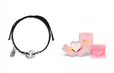 饰伴 转运平安扣国风复古平安扣小众设计手编绳如意手绳 琉璃 手链 男女同款情侣款