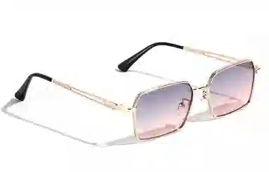 肯默 复古六边形 防紫外线墨镜 全边框遮阳 黄铜 方形 太阳眼镜 男女同款情侣款