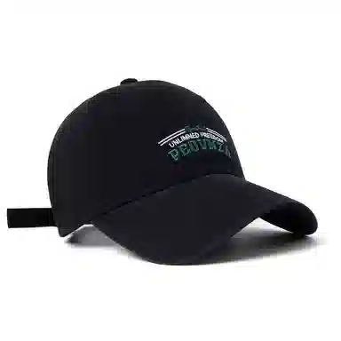 白卷 软顶休闲时尚宽檐户外遮阳帽复古刺绣水洗 棉 棒球帽 男女同款情侣款