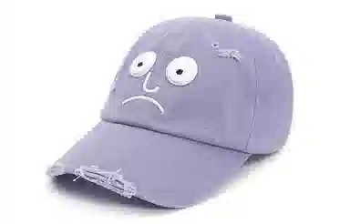 肯默 犹豫表情嘻哈潮流 棉 鸭舌帽 男女同款情侣款