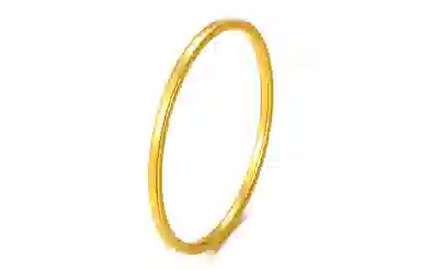 老庙 砂面方条素圈古法金工艺素戒单戴叠戴高级感 足金 按克计价 黄金戒指 女款