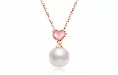 佐卡伊 浪漫心形爱心 淡水珍珠 项链