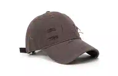 白卷 软顶街头复古薄款破洞嘻哈遮阳 鸭舌帽 男女同款情侣款