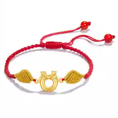 北隐 国风新中式招财转运平安守护生肖小飞龙 展翅翱翔 古法手工编织红绳 小众轻奢 玛瑙 手链 男女同款情侣款 精美礼盒装