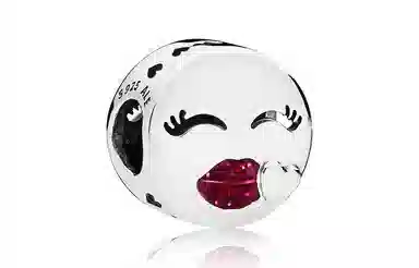 Pandora Kiss Charm Red