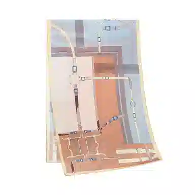 上海故事 青春素绉缎花漾郁金 桑蚕丝 丝巾 女款 礼盒装