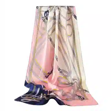 上海故事 青春素绉缎花漾郁金 桑蚕丝 丝巾 女款 礼盒装