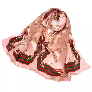 上海故事 青春素绉缎花漾郁金 桑蚕丝 丝巾 女款 礼盒装