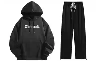 A.X.S.K Vintage Cross Rose Hoodie Set