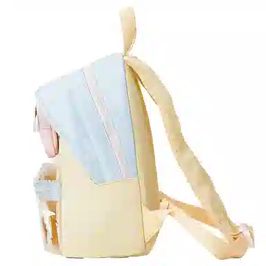 音魅 潮流个性百搭 织物 双肩包 女款 白色/黄色