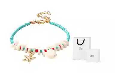 饰伴 海洋之星系列 为爱而生可调节 陶瓷 海螺 手链 男女同款情侣款