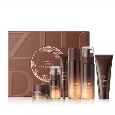 致朵 红茶多肽驻颜护肤套装 淡纹提亮紧致控油补水 改善皮肤暗沉 六件套