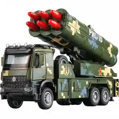 卡威 军事导弹车 合金 成品模型