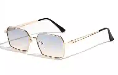 肯默 复古六边形 防紫外线墨镜 全边框遮阳 黄铜 方形 太阳眼镜 男女同款情侣款