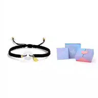 饰伴 转运平安扣国风复古平安扣小众设计手编绳如意手绳 琉璃 手链 男女同款情侣款