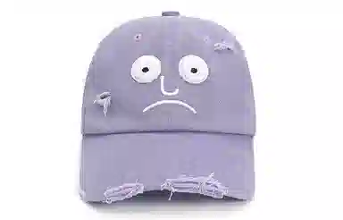 肯默 犹豫表情嘻哈潮流 棉 鸭舌帽 男女同款情侣款