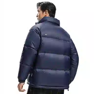 鸭鸭 暖绒系列 青少年基础百搭短款立领户外加厚保暖羽绒服 男款