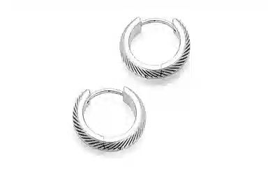 IDEAGEMER Silver Earrings
