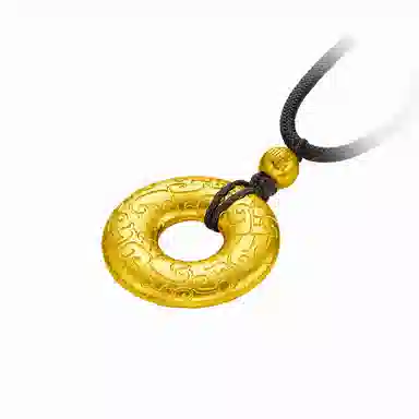 周大福 经典传承系列环龙福 足金 按克计价 黄金项链 男女同款情侣款