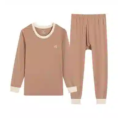 贴身领域 抗菌时尚纯棉印花亲肤透气可外穿长袖长裤秋衣秋裤打底内衣保暖套装 男款